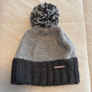 Michael Kors Two-Tone Knit Pom-Pom Beanie
